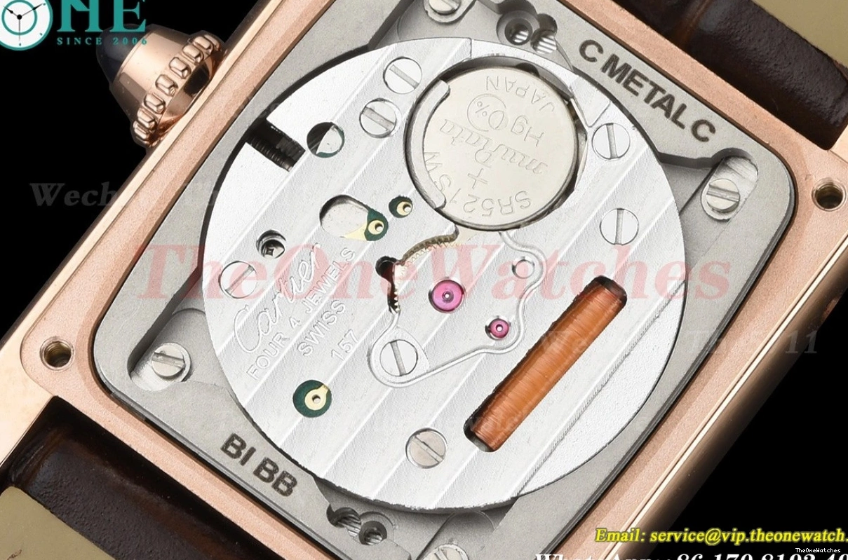 F1F Tank White Louis LE Brown RG 22mm Dial Quartz 0114